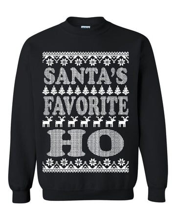 Santa's Favorite Ho Merry Christmas Ugly Sweatshirt, Christmas Ugly Sweater