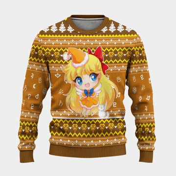 Sailor Moon Anime Sailor Venus 13 Ugly Sweater Gifts,sailor Moon Anime Gift Fan Ugly Sweater 455