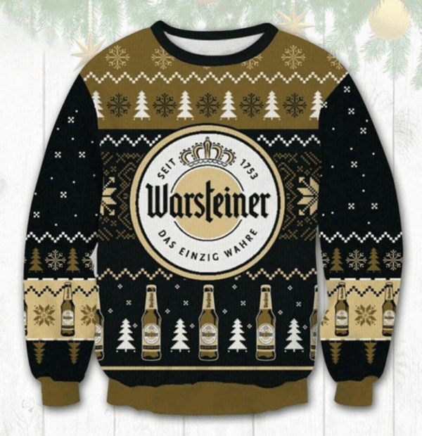 Warsteiner Premium Beer Ugly Sweater Gifts, Warsteiner Premium Beer Gift Fan Ugly Sweater 268