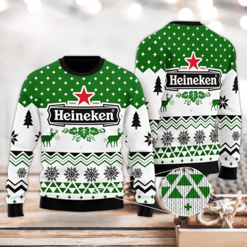 Heineken 1 Ugly Sweater Gifts, Heineken Gift Fan Ugly Sweater 144