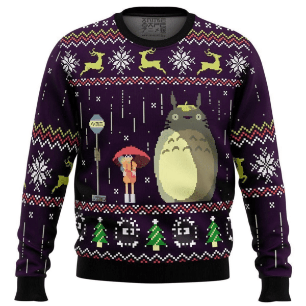 My Neighbor Totoro Anime 2 Ugly Sweater Gifts, My Neighbor Totoro Anime Gift Fan Ugly Sweater 693