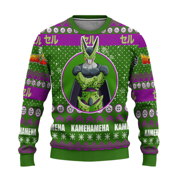 Dragon Ball Anime Cell 15 Ugly Sweater, Dragon Ball Anime Gift Fan Ugly Sweater 543