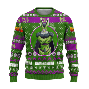 Dragon Ball Anime Cell 15 Ugly Sweater, Dragon Ball Anime Gift Fan Ugly Sweater 543