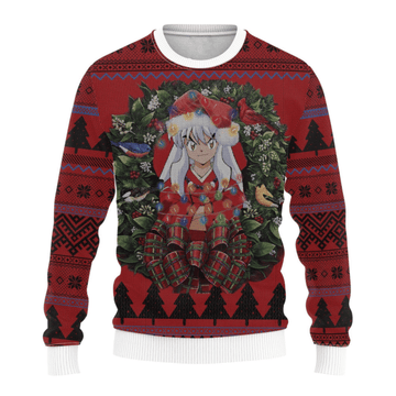 Inuyasha Anime 3 Ugly Sweater Gifts, Inuyasha Anime Gift Fan Ugly Sweater 171