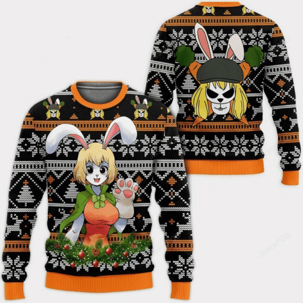 One Piece Anime Carrot 19 Ugly Sweater Gifts, One Piece Anime Gift Fan Ugly Sweater 589