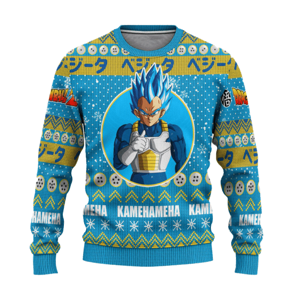 Dragon Ball Anime Vegeta 8 Ugly Sweater Gifts, Dragon Ball Anime Gift Fan Ugly Sweater 699