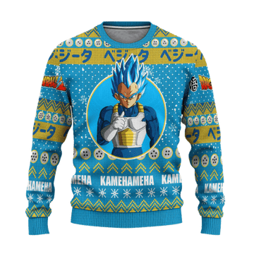 Dragon Ball Anime Vegeta 8 Ugly Sweater Gifts, Dragon Ball Anime Gift Fan Ugly Sweater 699