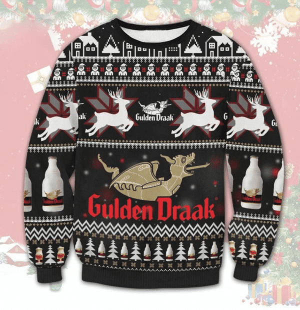 Gulden Draak Beer Ugly Sweater Gifts, Gulden Draak Beer Gift Fan Ugly Sweater 854