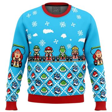 Mario Kart Ugly Sweater Gifts, Mario Kart Gift Fan Ugly Sweater 117