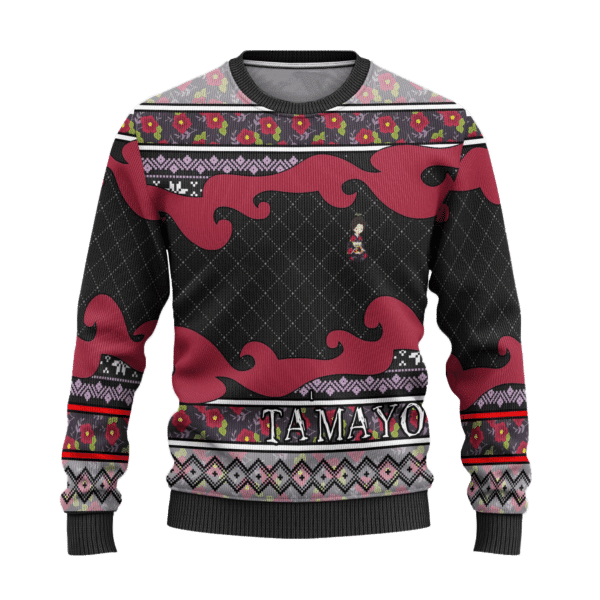 Demon Slayer Kimetsu No Yaiba Anime Tamayo 48 Ugly Sweater Gifts, Demon Slayer Anime Gift Fan Ugly Sweater 472