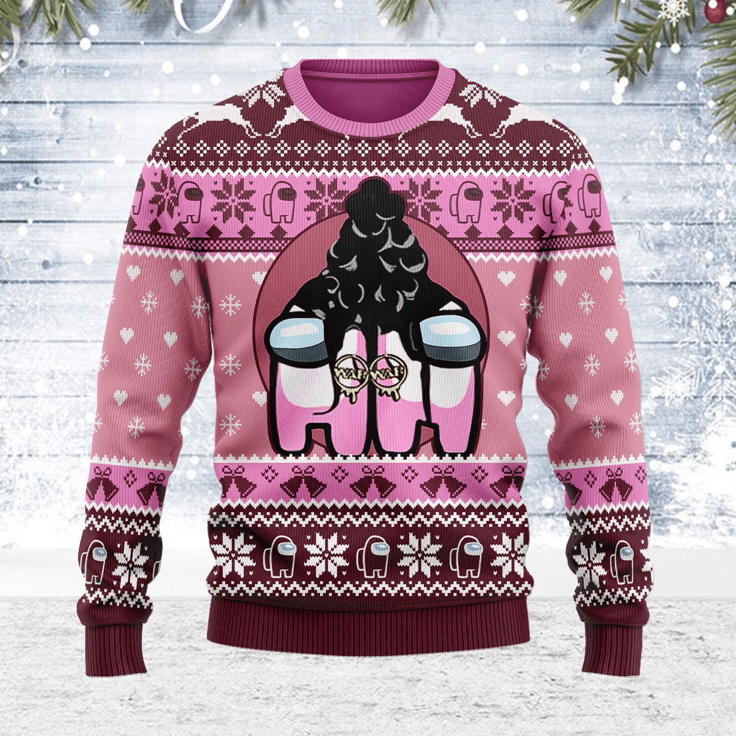 Among Us 12 Ugly Sweater Gifts, Among Us Gift Fan Ugly Sweater