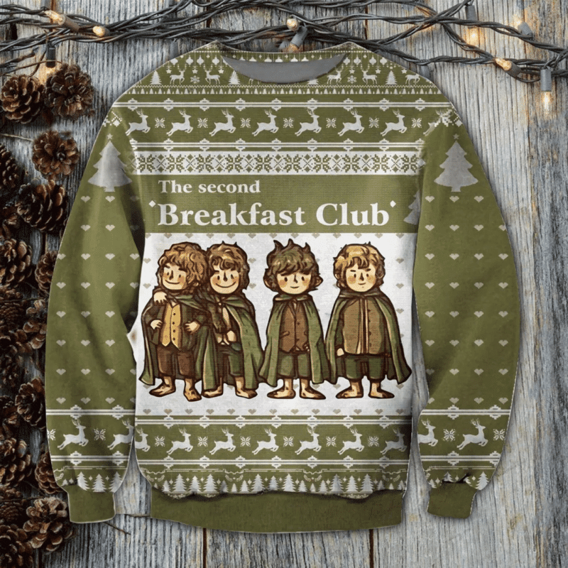 Second Breakfast Ugly Christmas Sweater