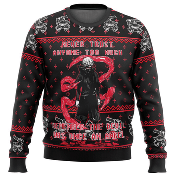 Tokyo Ghoul Anime Ken Kaneki 7 Ugly Sweater Gifts, Tokyo Ghoul Anime Gift Fan Ugly Sweater 596