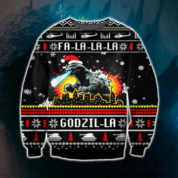 Funny Godzilla Ugly Christmas Sweater