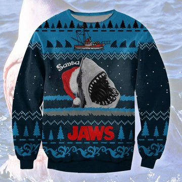 Jaws Film Ugly Sweatshirt, Christmas Ugly Sweater