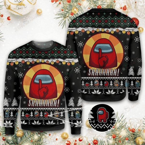 Among Us 9 Ugly Sweater Gifts, Among Us Gift Fan Ugly Sweater 399