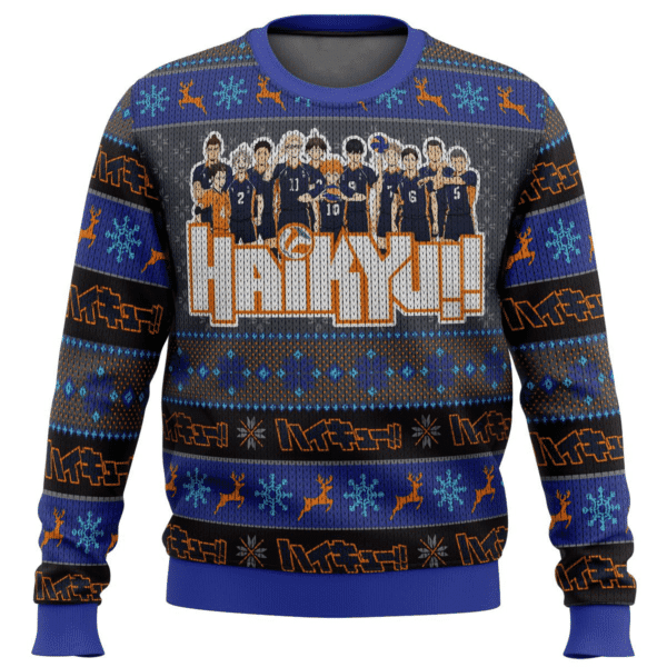 Haikyuu Anime Karasuno High 3 Ugly Sweater Gifts, Haikyuu Anime Gift Fan Ugly Sweater 344
