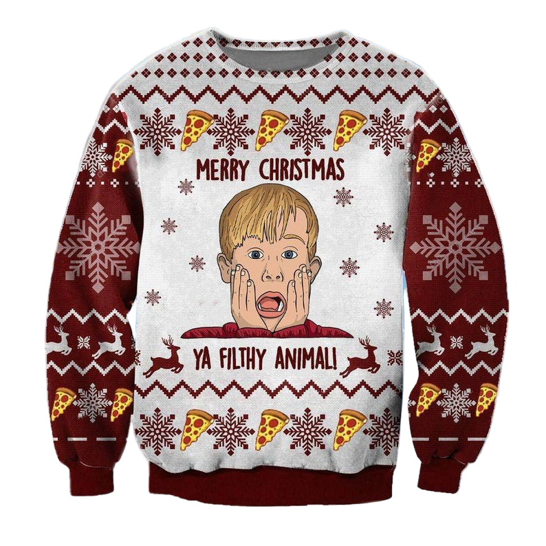 Home Alone Ugly Sweatshirt, Christmas Ugly Sweater