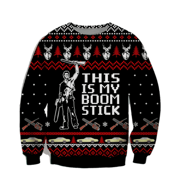 This Is My Boom Stick Ugly Christmas Sweater