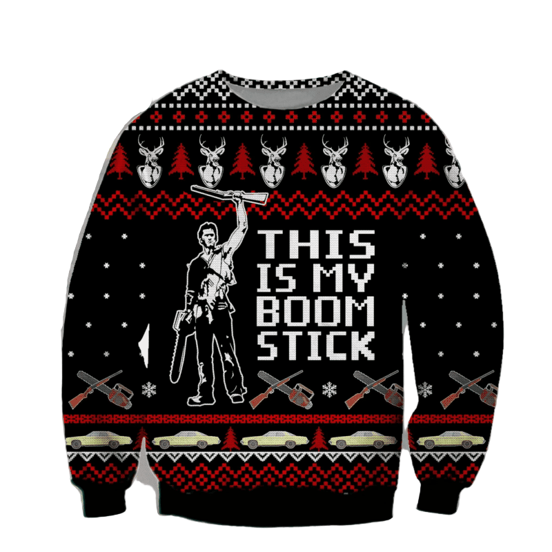 This Is My Boom Stick Ugly Christmas Sweater