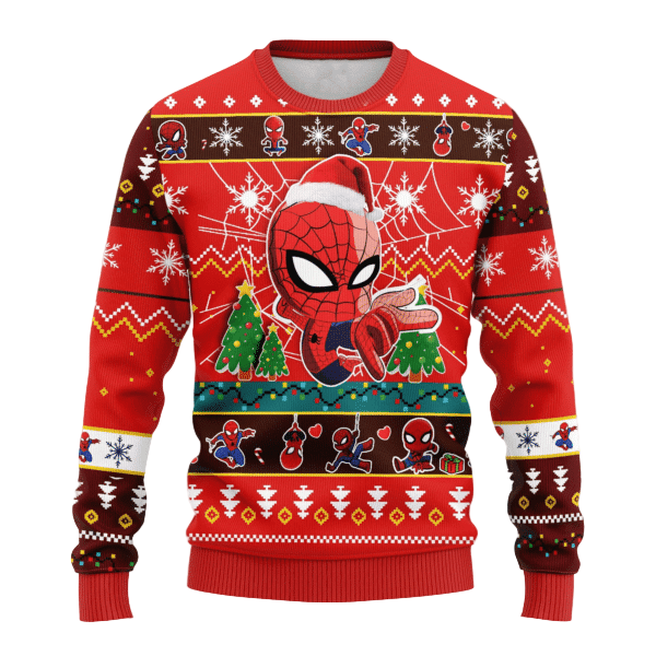 Spiderman Marvel 3 Ugly Sweater Gifts, Spiderman Marvel Gift Fan Ugly Sweater 338