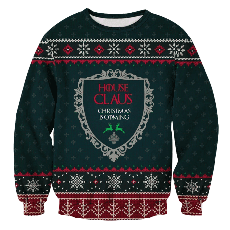 House Claus Christmas Is Coming Ugly Christmas Sweater