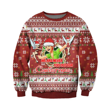 Merry Christmas Peter Pan Ugly Sweatshirt, Christmas Ugly Sweater