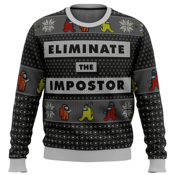 Among Us Eliminate The Impostor 8 Ugly Sweater Gifts, Among Us Gift Fan Ugly Sweater