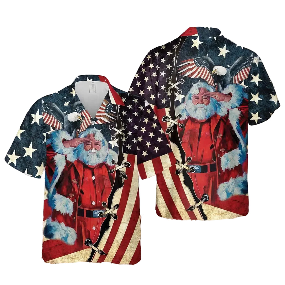 Patriotism America Christmas Hawaiian Shirt For Men & Women Best Christmas Gifts 2024