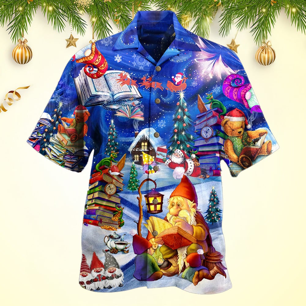Reading Book On Christmas Hawaiian Shirt Christmas Gifts For Boyfriend