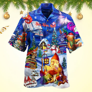 Reading Book On Christmas Hawaiian Shirt Christmas Gifts For Boyfriend
