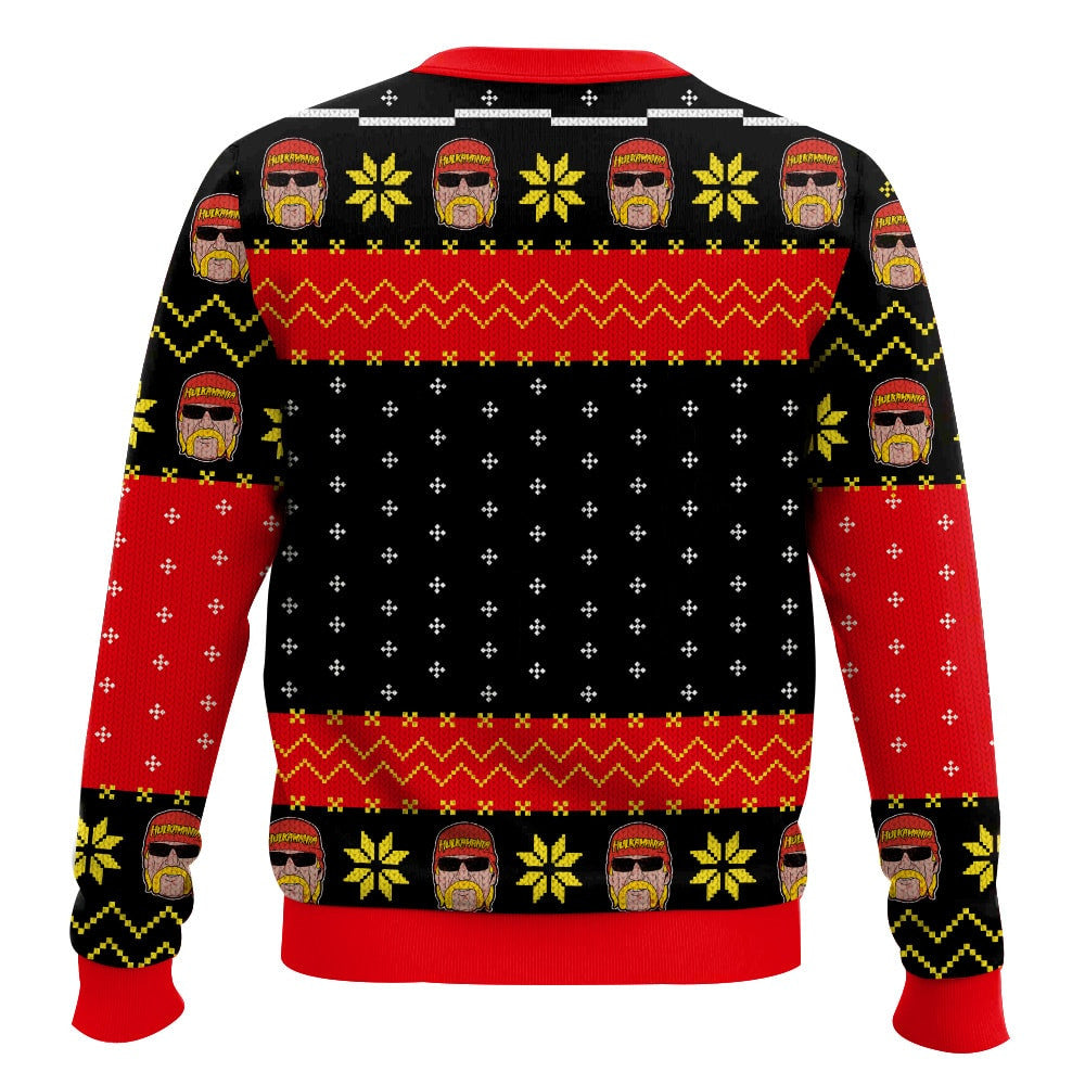 Whatcha Gonna Do Brother? Hulk Hogan Knitted Ugly Christmas Sweater