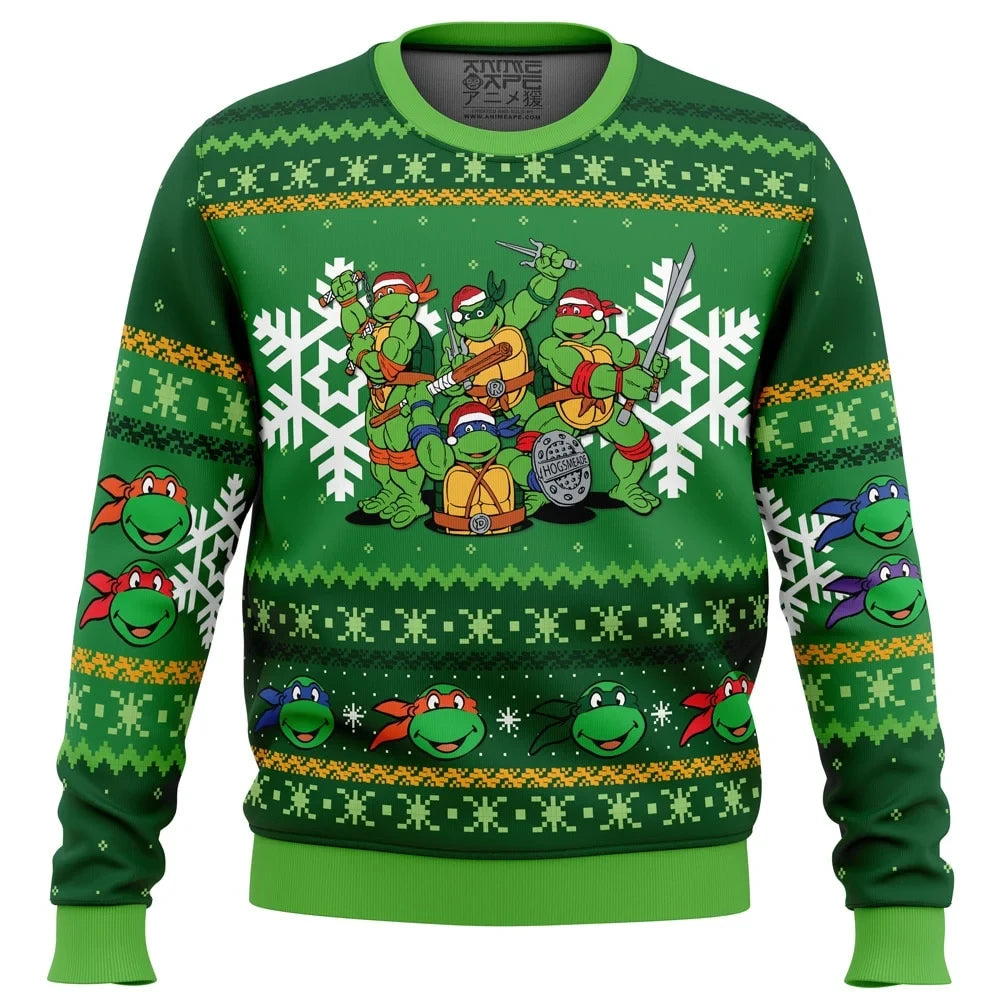 TMNT Knitted Ugly Christmas Sweater