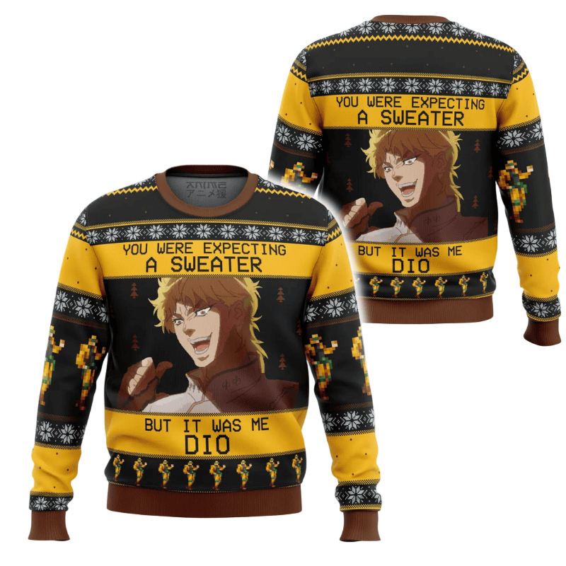 It Was Me Dio Jojo's Bizarre Adventure Ugly Christmas Sweater
