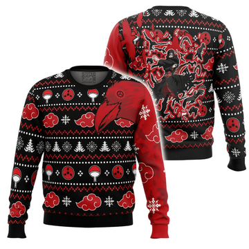 Akatsuki Itachi Symbolic Crows Christmas Sweater