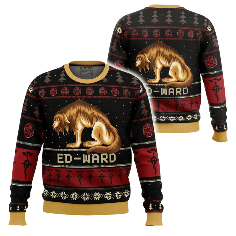 Fullmetal Alchemist Chimera Nina Tucker Ed-ward Ugly Christmas Sweater