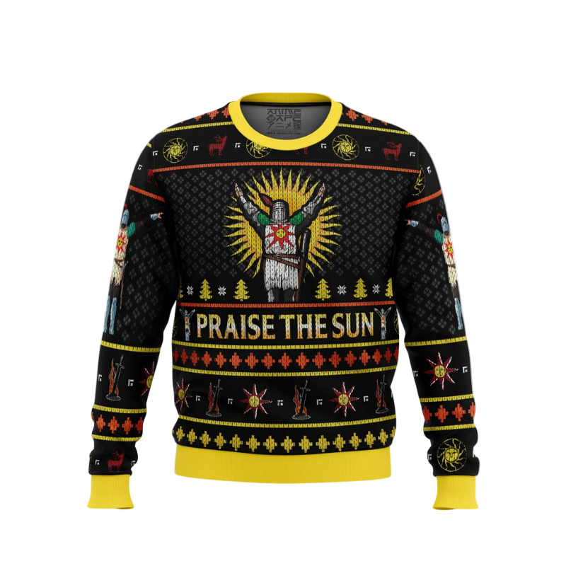 Dark Souls Praise the Sun Ugly Christmas Sweater