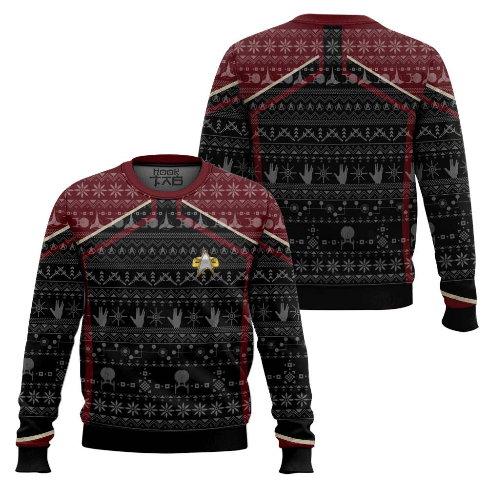 3D S.T Picard 2020 Red Ugly Christmas Ugly Sweater