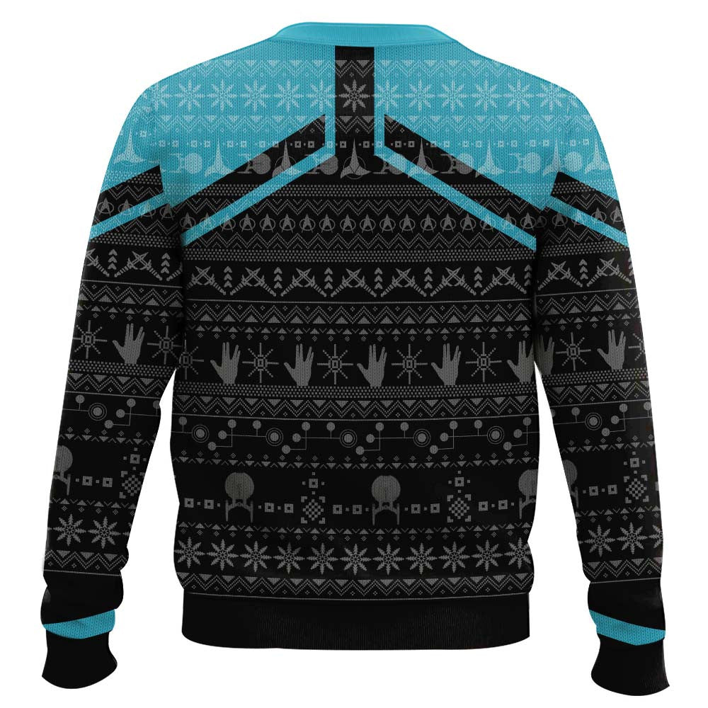 3D S.T Picard 2020 Blue Ugly Christmas Ugly Sweater