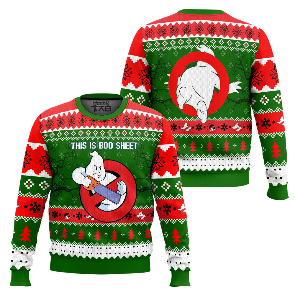 Ghostbusters, This is boo sheet Christmas Ugly Sweater