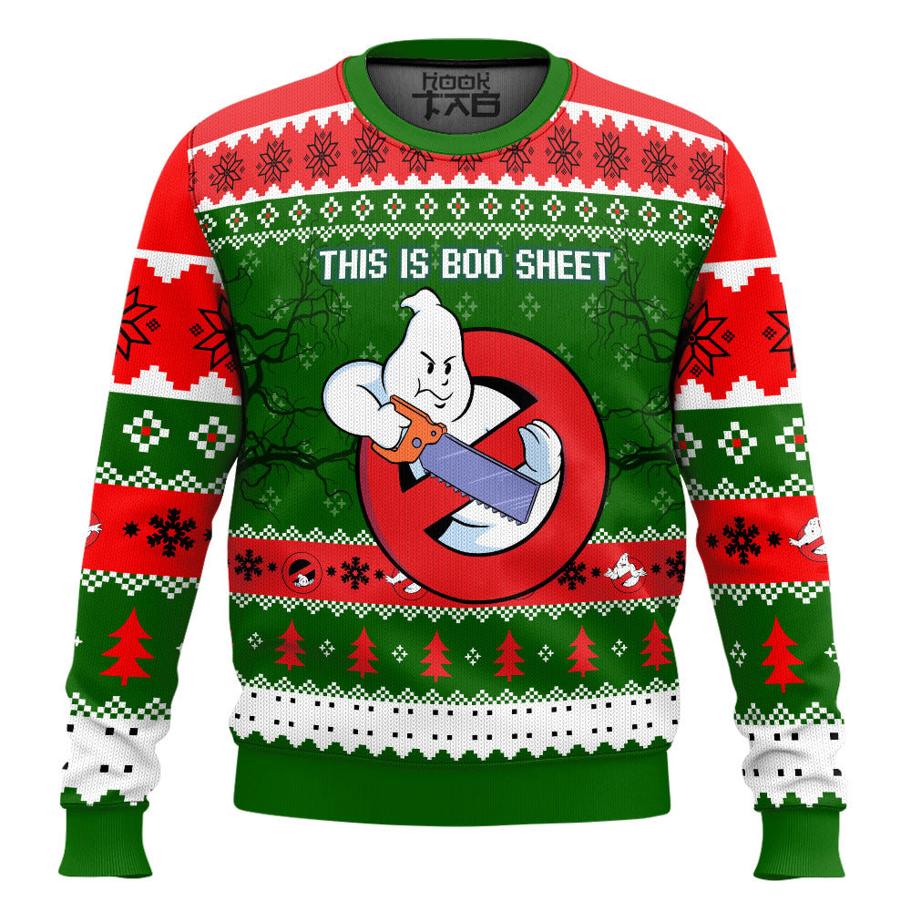 Ghostbusters, This is boo sheet Christmas Ugly Sweater