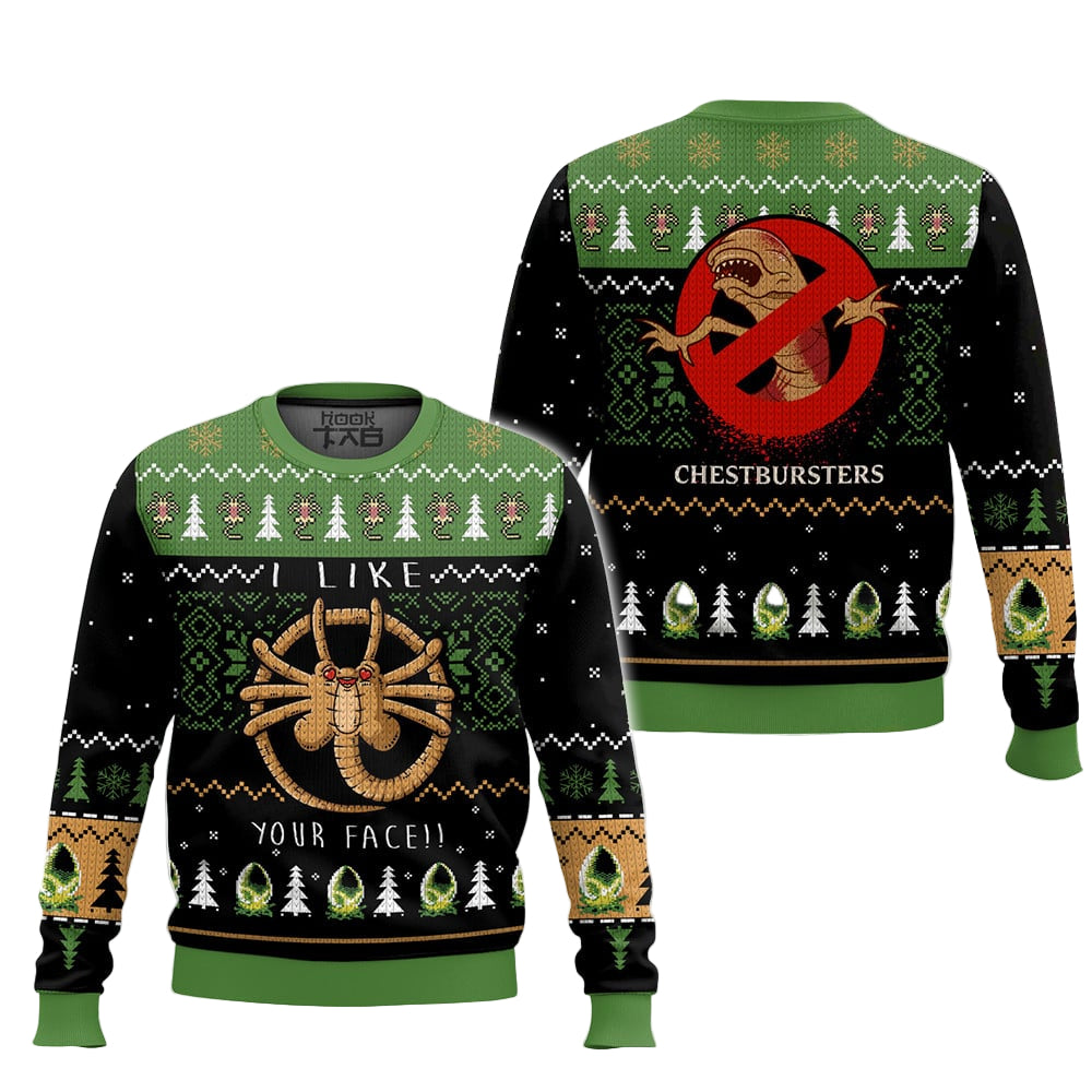 Alien Facehugger Ugly Sweater