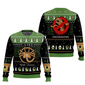 Alien Facehugger Ugly Sweater