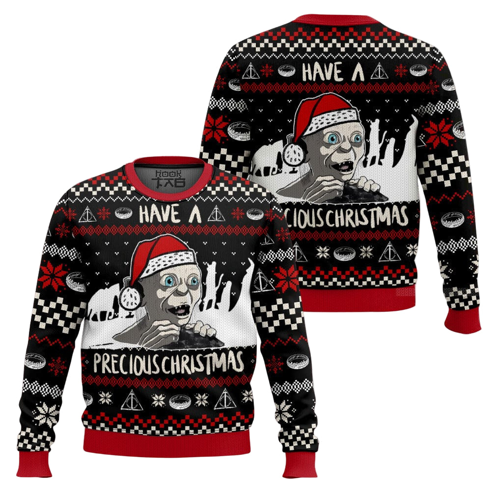 Gollum have a precious Christmas, Lord of the Ring Christmas Ugly Sweater