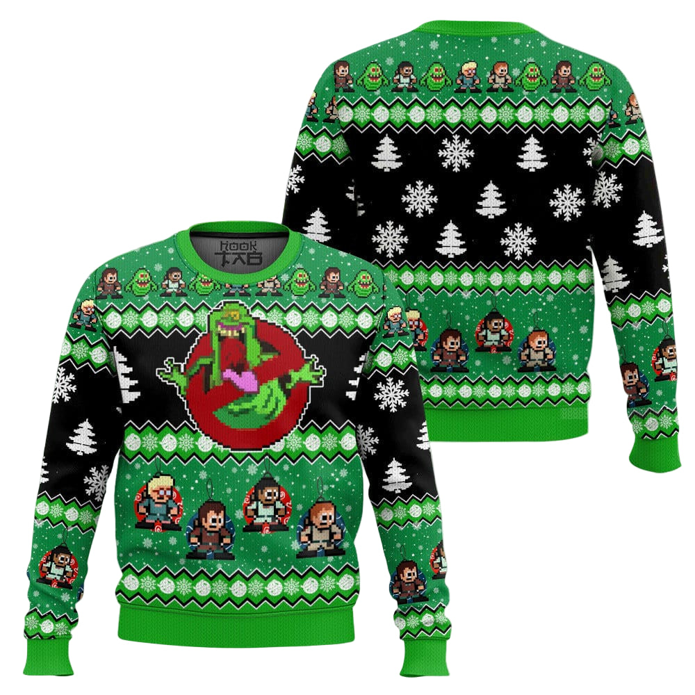 Ghostbusters Slimer Ugly Sweater Ugly Sweater
