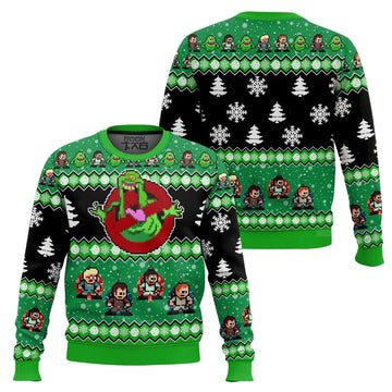Ghostbusters Slimer Ugly Sweater Ugly Sweater