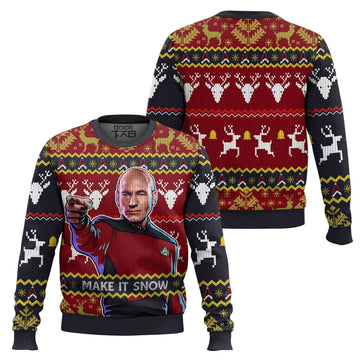 Captain Picard ST Ugly Sweater