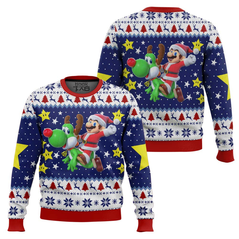 Christmas Odyssey Super Mario Bros. Ugly Christmas Sweater