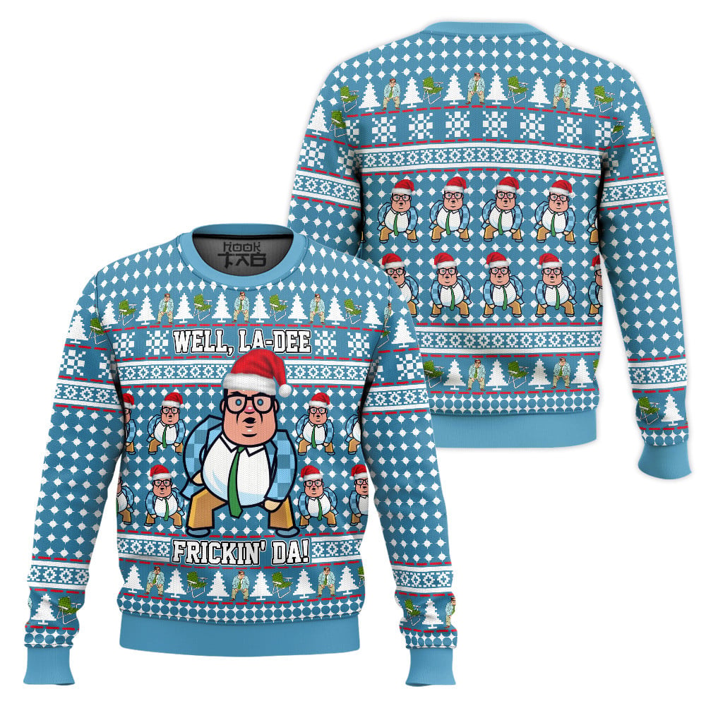Saturday Night Live Matt Foley Well, La Dee Frickin-da Ugly Christmas Sweater