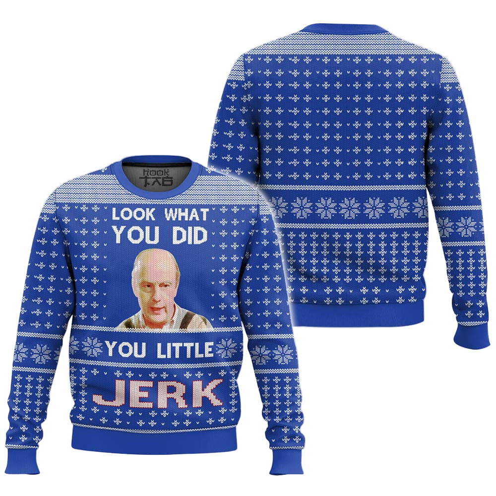 Home Alone, You Little Jerk Meme Christmas Ugly Sweater